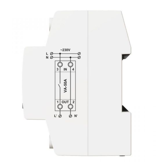 Реле напряжения с контролем тока DigiTOP VA-50A M2W 4820118381299 фото