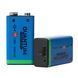 Аккумулятор Quantum Li-ion USB CR9V(6F22) 9V, 600mAh plastic case (шт) 1472 фото 2