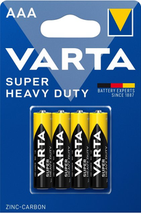 Батарейки соляні ААА Varta SUPERLIFE AAA R03 бл4 4008496676187 фото