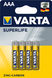 Батарейки солевые ААА Varta SUPERLIFE AAA R03 бл4 4008496676187 603 фото 2