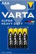 Батарейки солевые ААА Varta SUPERLIFE AAA R03 бл4 4008496676187 603 фото 1