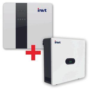 Гібридний інвертор INVT BD6KTL-RL1 6kW 48V IP65 WiFi з акумулятором INVT LiFePO4 5kW 51.2V GRP5.12-WLV фото
