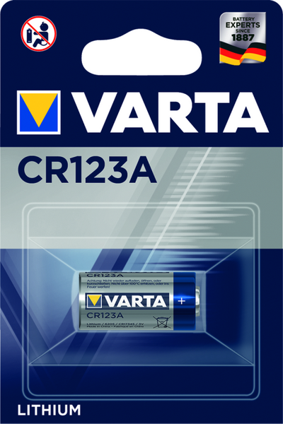 Батареї літієві CR 123A Varta фото