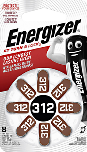 Батарейка Energizer Zinc Air 312 DP 8/48шт (Zinc Air 312DP ZA312 PR41 AC312 DA312 312A 312HP PR312) фото
