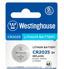 Батарейка Westinghouse Lithium CR2025 5шт/уп фото