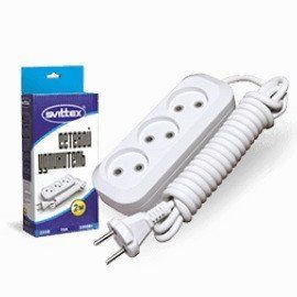 Подовжувач електричний Svittex SV-008-2 10A 2х0,75 мм&sup2; 3 розетки 2м фото