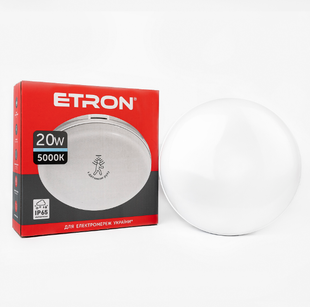 Світильник світлодіодний ETRON Communal 1-ЕСР-526-C 20W 5000К circle +датчик руху фото