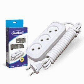 Подовжувач електричний Svittex SV-008-3 10A 2х0,75 мм&sup2; 3 розетки 3м фото