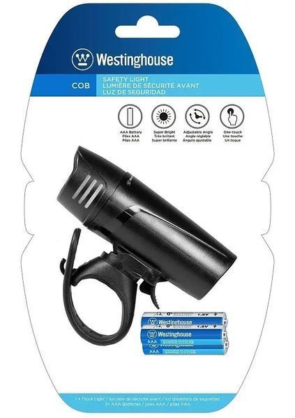Ліхтар фара велосипедний Westinghouse 1W LED WF206 + 3xAAA/LR03 батарейки в комплекті фото