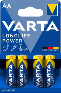 Батарейки лужні АА Varta LONGLIFE POWER AA LR6 4008496559435 фото