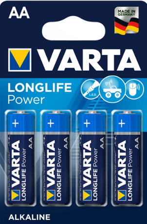 Батарейки лужні АА Varta LONGLIFE POWER AA LR6 4008496559435 фото