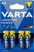 Батарейки лужні АА Varta LONGLIFE POWER AA LR6 4008496559435 577 фото 1