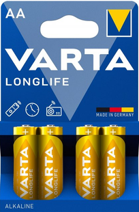 Батарейки лужні АА Varta LONGLIFE AA LR6 4008496525157 фото