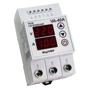 Реле напруги з контролем струму DigiTOP VA-40A 4820118380476 фото