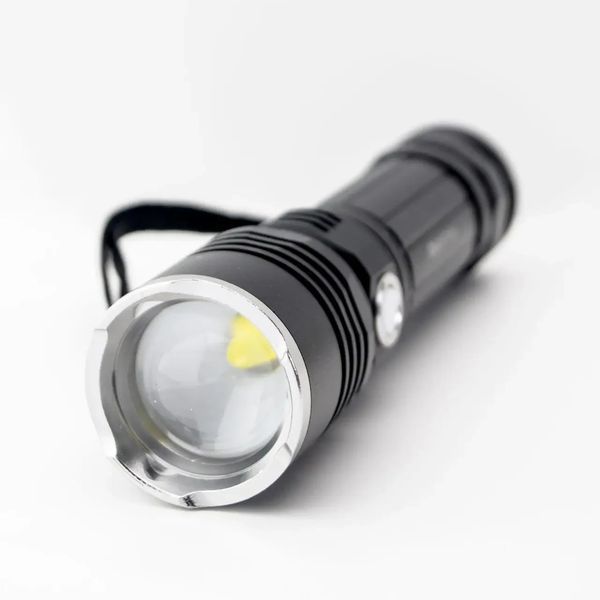 Ліхтар пошуковий Quantum QM-FL1020 Solid-H 10W LED з USB-C + Li-ion21700/4000mAh, blister фото