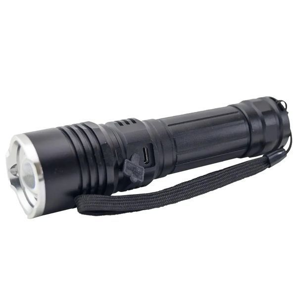 Ліхтар пошуковий Quantum QM-FL1020 Solid-H 10W LED з USB-C + Li-ion21700/4000mAh, blister фото