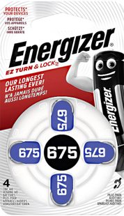 Батарейка Energizer Zinc Air 675 DP 4/24шт (PR44 AC675 DA675 675A DA675 675HP PR675) фото