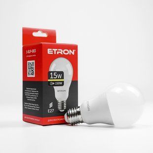 LED лампа ETRON Light 1-ELP-003 A65 15W 3000K E27 фото