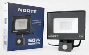 Прожектор NORTE Spotlight 1-NSP-1225 50W 6500К з датчиком руху фото