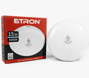 Світильник світлодіодний ETRON Communal 1-ЕСР-524-C 15W 5000К circle +датчик руху фото
