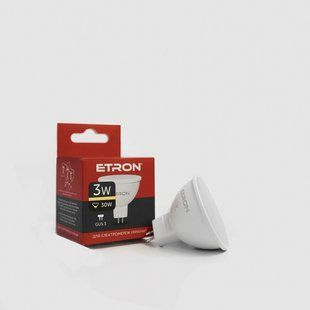 LED лампа ETRON Light 1-ELP-063 3W MR16 3000K 220V GU5.3 фото