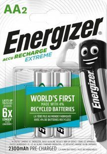 Акумулятор Energizer AA 2300 mAh Pre-Ch PowerPlus BL2 Ni-MH (7638900416886) фото