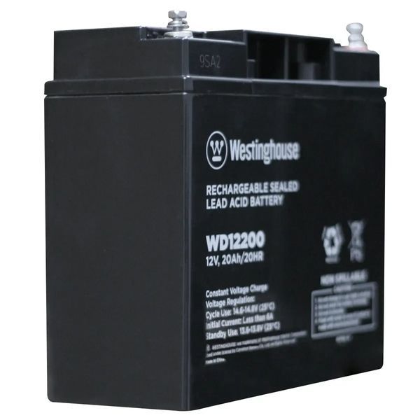 Батарея акумуляторна Westinghouse WD12200 AGM Deep Cycle, 12V/20Ah/T12 фото