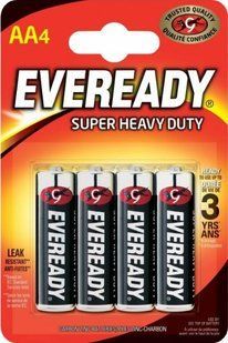 Батарейки соляні АА Energizer Eveready Super Heavy Duty AA R6 7638900083590 фото