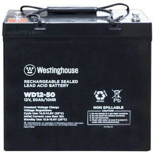 Батарея акумуляторна Westinghouse WD12-50 AGM Deep Cycle, 12V/50Ah/T14 фото