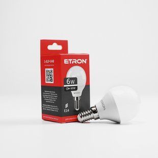 LED лампа ETRON Light 1-ELP-048 G45 6W 4200K 220V E14 фото