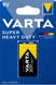 Батарейка цынковая 9V Varta SUPERLIFE 657 фото 1