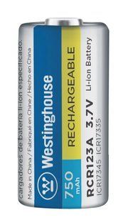 Акумулятор Westinghouse Li-ion RCR123A, (ICR17335, ICR17345), 3.7V, 750mAh, 1шт (шт) фото