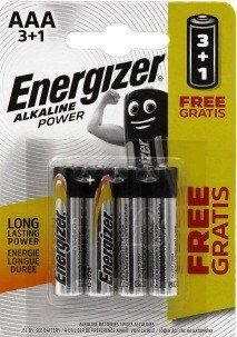 Батарейки лужні ААА Energizer POWER AAA LR03 бл4 7638900302097 фото