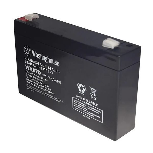 Батарея акумуляторна Westinghouse WA670 6V/7Ah/F2 фото