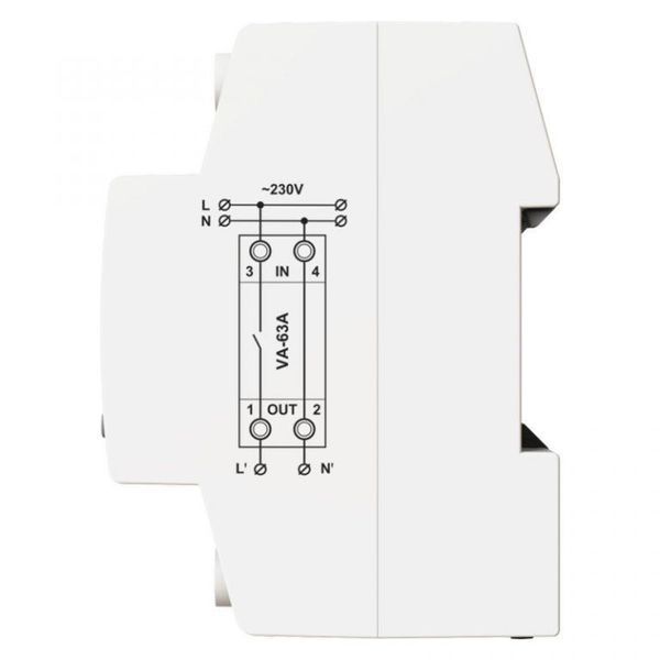 Реле напруги з контролем струму DigiTOP VA-63A M2W 4820118381312 фото
