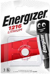 Батареї літієві CR1216 Lithium Energizer фото