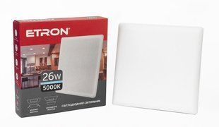 Світлодіодний світильник ETRON Multipurpose 1-EMP-761 26W 175-265V 5000К ІР20 квадрат фото