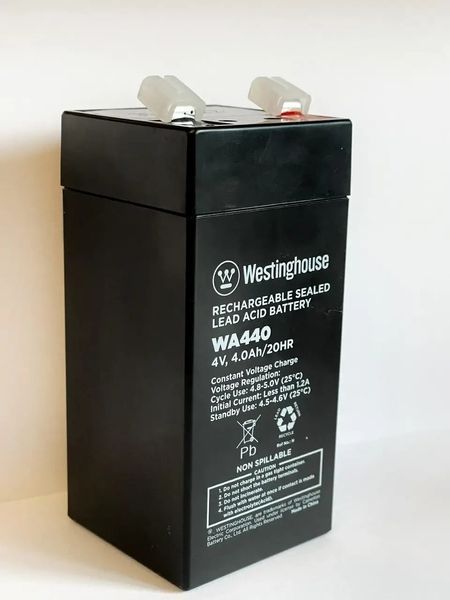 Батарея акумуляторна Westinghouse WA440 4V/4Ah/T1 фото