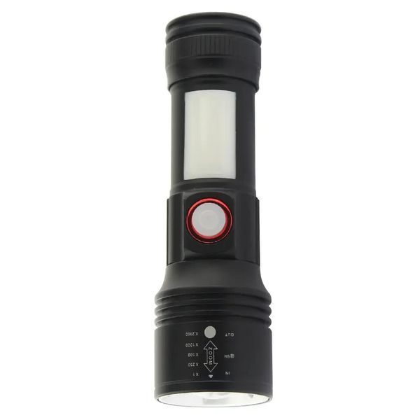 Ліхтар пошуковий Quantum QM-FL1031 Adept 10W LED zoom + COB з USB фото