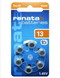 Батарейки Renata ZA13 1.4 V Zinc air 6/60шт (Zinc Air 13DP ZA13 PR48 AC13 DA13 13A 13HP PR13) 486 фото 1
