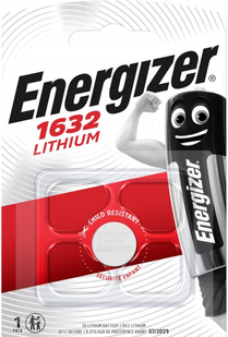 Батареї літієві CR1632 Lithium Energizer фото