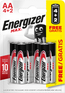 Батарейки лужні АА Energizer Max AA LR6 7638900437713 фото