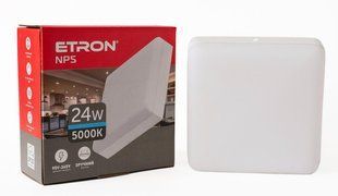 Світлодіодний світильник ETRON NPS 1-EMP-781 24W 95-265V 5000К ІР20 квадрат фото