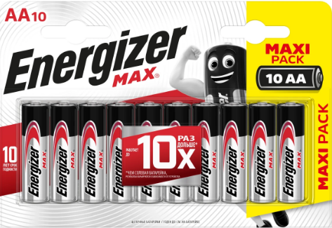 Батарейки щелочные АА Energizer Max AA LR6 7638900437713 фото