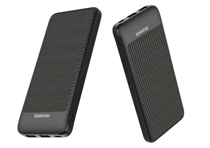 Універсальний мобільний акумулятор Power bank Quantum QM-PB1010 black 10 000mAh 3.7V (2-USB) (шт) фото