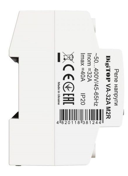 Реле напряжения с контролем тока DigiTOP VA-32A M2R (4820118381244) фото