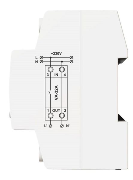 Реле напряжения с контролем тока DigiTOP VA-32A M2R (4820118381244) фото