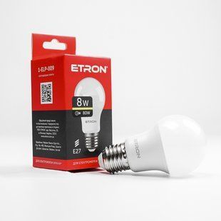 LED лампа ETRON Light 1-ELP-009 A55 8W 3000K E27 фото