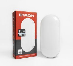 Світильник світлодіодний ETRON Communal 1-ЕСР-505-E 15W 5000К ellipse фото