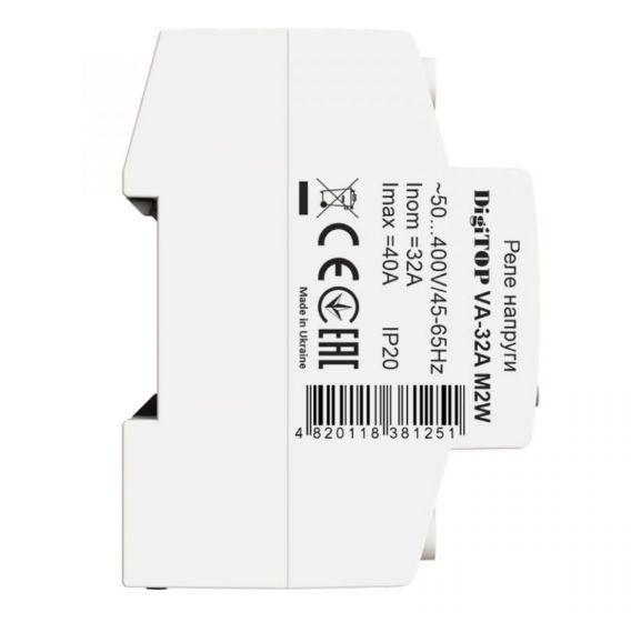 Реле напруги з контролем струму DigiTOP VA-32A M2W 4820118381251 фото